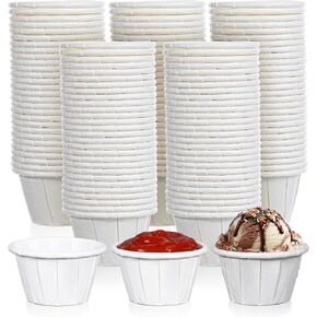 1000 Pack White Disposable Paper Cups 0.5oz Small Sample Souffle Portion Cups with Water Proof Lining, Mini Mouthwash Cup for Travel, Picnics, Parties, Jello Shots, Juice, Dessert in Kuwait