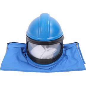 Yctze Sandblaster Helmet Air Feed Sandblast Helmet Air Supplied Safety Sandblast Hood Protector with Abs Material Lens & Lightweight for Sandblasting Spraying Cutting Construction in Kuwait