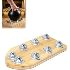 Bowling Ball Release Trainer, 14"x 7" x 1 "Wooden Bowling Release Trainer, Bowling Training Aid, Suitable for Home, Office, Bowling Training Centers in Kuwait