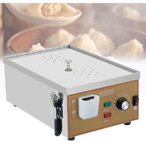 Electric Dim Sum Steamer Commercial Electric Steamer 30 110℃ Constant Temperature Adjustment Dry Boiling Alarm for Home Store Buffet Restaurant 2holes in Kuwait