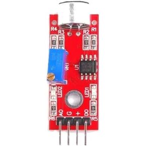 وحدة كشف الصوت 1-10 قطع KY-037 DC 4-6V LM393 ميكروفون متوافق مع AVR PIC (أحمر) in Kuwait