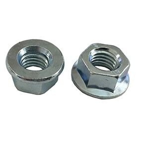 M14-2.00 Coarse Class 10 Hex Flange Nut, Non Serrated, Din 6923, Zinc Cr+3 - Pack of 10 in Kuwait
