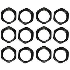 5/8" x24 Jam nut 5/8-24 Thread Black Steel Lock nut - 12pcs in Kuwait