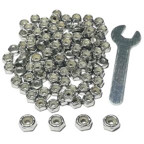 12pcs ZQToday 1/2-20 Lock Nuts Stainless,1/2-20 Nylon Insert Locknuts with Wrench,304 Stainless Steel Standard Inch Thread in Kuwait