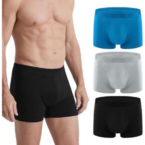 Incontinence Underwear for Men, 150ML Absorbent, Leak Proof Underwear for Men Comfortable Cotton Fabric, Comfortable and Breathable, Mens Incontinence Underwear Washable and Reusable (3PCS/X Large) in Kuwait