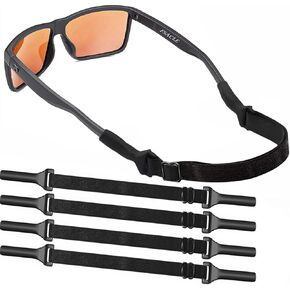 KSACLE Adjustable Glasses Strap - 4 Pack No Tail Eyeglass Straps, Universal Fit Rope Eyewear Retainer, Sport Unisex Sunglass in Kuwait