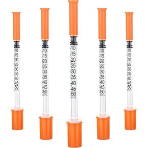 1/2mL Lab Supplies, U-100-30Ga 1/2-Inch Liquid Dispensing Tools with Cap, Individually Sealed, 100 Pack in Kuwait