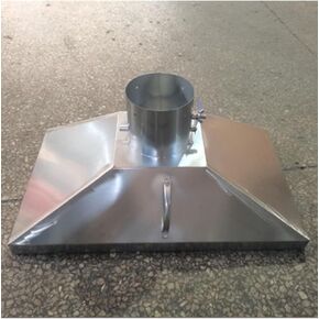 High-Efficiency Stainless Steel Exhaust Hood - Industrial Smoke Collector for Welding, Industrial Equipment, Dust Control, Easy Install, Customizable(20cm/7.89in,60x40cm) in Kuwait