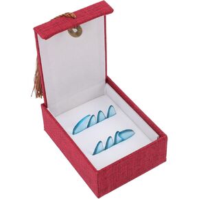 Professional Large Guzheng Guzheng Finger Picks Set Crystal Blue Nail Protectors Accessories for String Instrument Performance in Kuwait