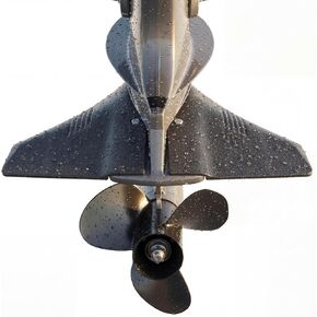 1 Set Boat Hydrofoil Stabilizer for Marine Outboard and Sterndrive Motors with Dorsal Fin Style and Nylon Black Compatible with Mainstream Engine Brands in Kuwait