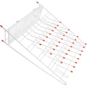 رف تجفيف أنبوب الاختبار المعملي، حامل تجفيف الأواني الزجاجية الفولاذية 32 فتحة للمختبرات العلمية in Kuwait