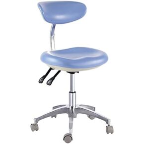 Deluxe Dental Mobile Chair Surgical Doctor's Stool with Backrest PU Leather 6001 in Kuwait