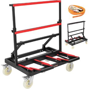 Upgraded Drywall Cart Dolly 2400 lbs Capacity, Drywall Dolly with w/ 6" Nylon Wheels, Portable Panel Truck Cart for Handling Plywood, Plasterboard, Glass in Kuwait