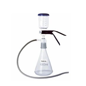 مجموعة أجهزة ترشيح المذيبات المختبرية سعة 1000 مل، جهاز ترشيح الفراغ ذو قلب رملي زجاجي، مع كوب مرشح سعة 300 مل وزجاجة استقبال سعة 1000 مل in Kuwait
