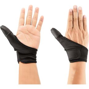 قفازات حماية الإبهام للبالغين، توقف الإبهام وغطاء الإبهام للمساعدة في إيقاف امتصاص الجلد ومص الإبهام وسحب الشعر (أسود 1) in Kuwait