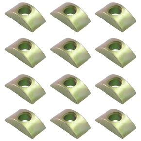 12 عبوة M8 نصف قمر، غسالة فاصل موصل صواميل بلون برونزي، قطر فتحة 8 مم لأثاث اللوحة/خزانة الملابس in Kuwait