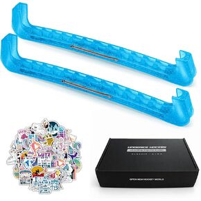 واقيات شفرات التزلج على الجليد من UICE مع إصدار زنبركي مركزي - أغطية شفرات التزلج على الجليد للهوكي والشباب والكبار، واقيات شفرات أحذية تزلج متينة، سهلة الارتداء والخلع in Kuwait