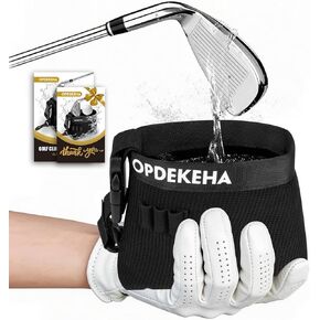 حقيبة تنظيف كرة الجولف والنادي، حقيبة تنظيف كرة الجولف ثلاثية الطبقات مع منشفة قماش وافل، بطانة PVC مقاومة للماء، سلك فضي ناعم عالي النظافة، ملحقات حقيبة تنظيف نادي الجولف مع 3 حامل تي شيرت in Kuwait