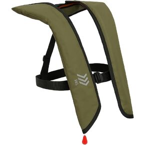 Automatic Inflatable Life Jacket | Low Profile PFD for Adults | Compact Design Self Inflating Life Vest | Supports up to 330 lbs in Kuwait