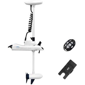AQUOS Haswing White 12V 55LBS 54inch Bow Mount Trolling Motor with 2.4G Remote Control, Quick Release Bracket for Inflatable Boat Kayak Bass Boat Aluminum Boat Fishing Freshwater and Saltwater Use in Kuwait