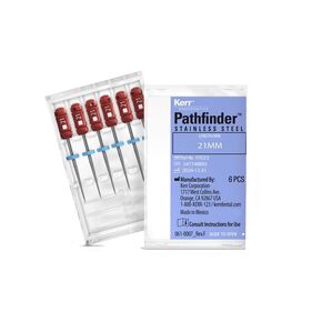 Kerr Dental 17023 Pathfinder Files 21mm Stainless Steel 6/Bx in Kuwait