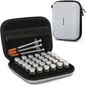 60 Slots 3ml Peptide Case, Insulin Vial Holder, Peptide Storage Case for Fridge and Travel, Fits 1ml 2ml 3ml Standard Vials, Diabetic Supplies (Case Only) in Kuwait