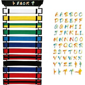 حامل عرض الحزام المعدني | عرض حزام متين للفنون القتالية | عرض حزام BJJ سهل التجميع وعرض حزام التايكوندو in Kuwait