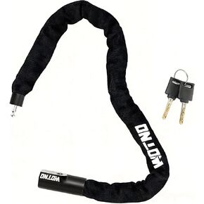 GaleRun Bike Chain Lock, 3.3FT Heavy Duty Anti-Theft Bicycle Lock with 2 Keys –Hardened Steel Security Chain for Motorcycles, Scooters, Gates, Fences, Lawn Mowers, Ladders, Grills & Outdoor Gear in Saudi Arabia