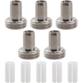 10PCS Fibre Optic Visual Fault Locator Replacement Parts Including Optical Ceramic Core Tube Sleeves and Metal Tip Connectors in Kuwait