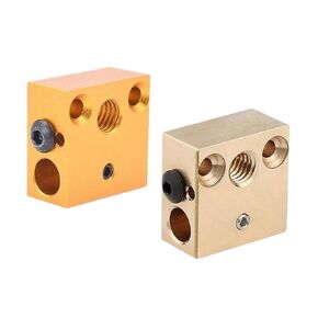 3D Printer Accessories CR10 hot end Brass Heating Block Extrusion Head Aluminum DIY kit(Aluminum) in Kuwait