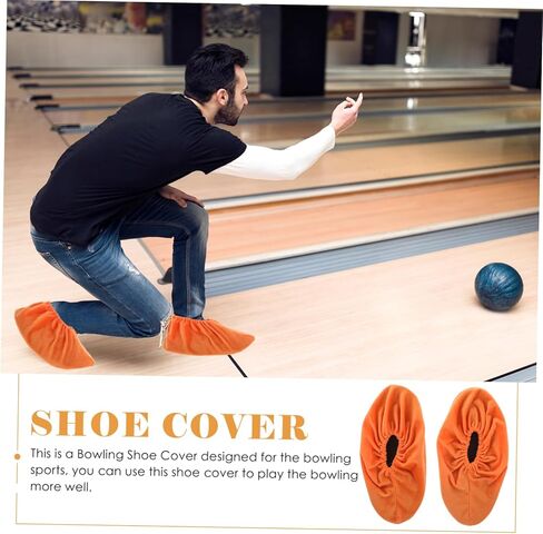 Toyvian 2 Pairs Bowling Shoe Covers Non Slip Protectors for Indoor Use Durable Lint Material for Home and Bowling Sports Supplies in Saudi Arabia
