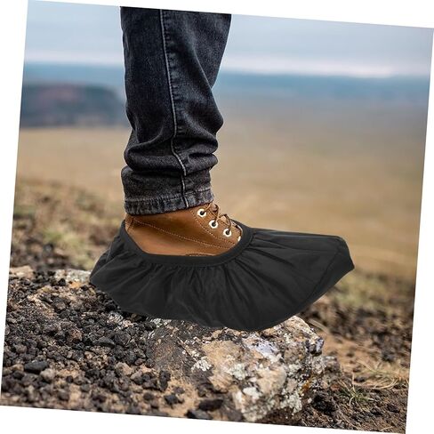 1 Pair Waterproof Slip Resistant Shoe Covers Reusable Polyester Boot Protectors for Indoor Use Anti-Skid Rain Shoe Covers for Men and Women in Saudi Arabia