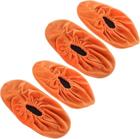 Toyvian Bowling Shoe Covers Reusable Non-Slip Thick Fabric Shoe Sleeves 2-Pair Set for Indoor Use Sturdy and Washable Bowling Accessories for Adults in Saudi Arabia