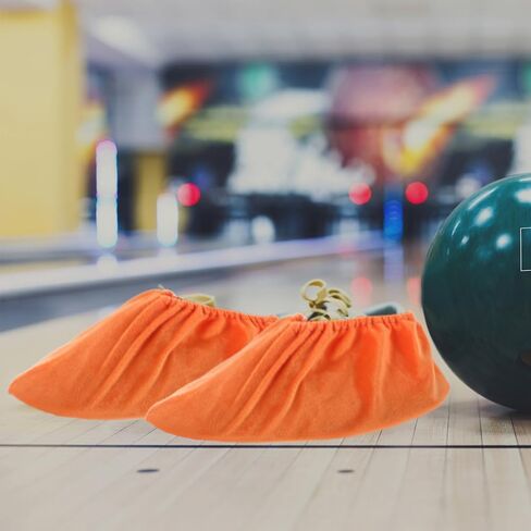 Toyvian Bowling Shoe Covers Reusable Non-Slip Thick Fabric Shoe Sleeves 2-Pair Set for Indoor Use Sturdy and Washable Bowling Accessories for Adults in Saudi Arabia