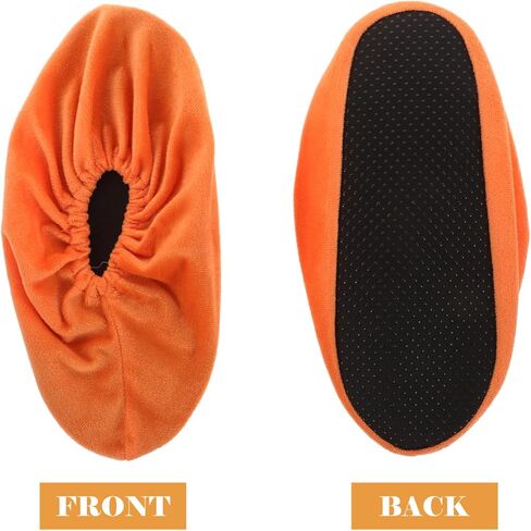 Toyvian Bowling Shoe Covers Reusable Non-Slip Thick Fabric Shoe Sleeves 2-Pair Set for Indoor Use Sturdy and Washable Bowling Accessories for Adults in Saudi Arabia
