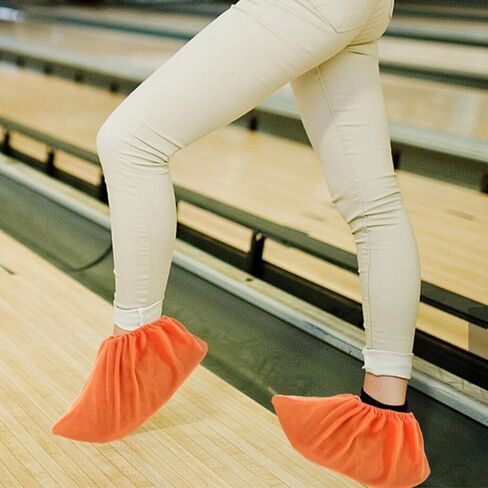 Toyvian Bowling Shoe Covers Reusable Non-Slip Thick Fabric Shoe Sleeves 2-Pair Set for Indoor Use Sturdy and Washable Bowling Accessories for Adults in Saudi Arabia