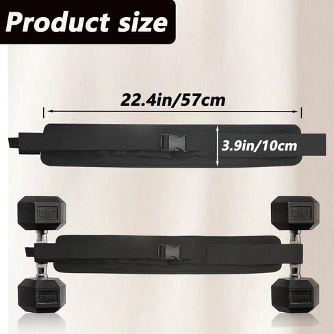 Exercise Hip Thrust Belt - Dumbbell Shaped Hip Thrust Belt. Dumbbell Style Fully Adjustable Hip Thrust Band with Buckle, Thickened for Hip Muscle Exercise Equipment. in Saudi Arabia