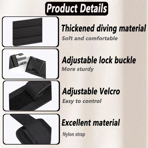 Exercise Hip Thrust Belt - Dumbbell Shaped Hip Thrust Belt. Dumbbell Style Fully Adjustable Hip Thrust Band with Buckle, Thickened for Hip Muscle Exercise Equipment. in Saudi Arabia