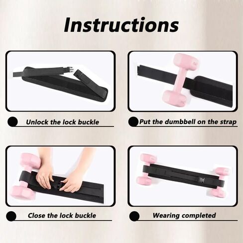 Exercise Hip Thrust Belt - Dumbbell Shaped Hip Thrust Belt. Dumbbell Style Fully Adjustable Hip Thrust Band with Buckle, Thickened for Hip Muscle Exercise Equipment. in Saudi Arabia