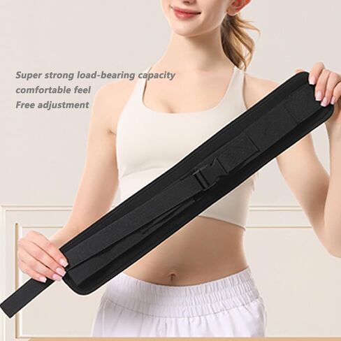 Exercise Hip Thrust Belt - Dumbbell Shaped Hip Thrust Belt. Dumbbell Style Fully Adjustable Hip Thrust Band with Buckle, Thickened for Hip Muscle Exercise Equipment. in Saudi Arabia