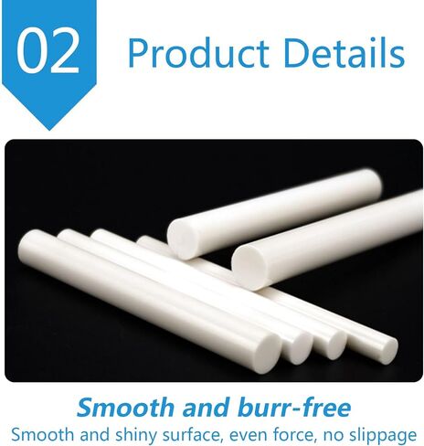 99% Alumina Ceramic Rod 1650°C Beige 15cm X 2mm in Kuwait