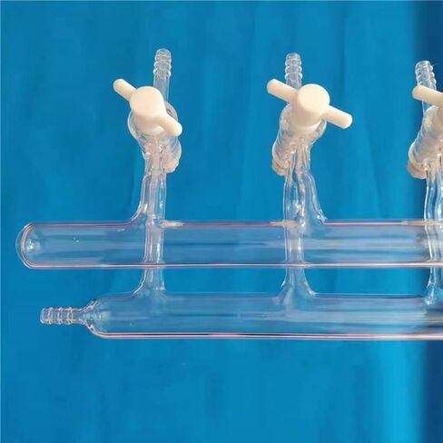 Futt Lab زجاج موزع غاز فراغ مزدوج مشعب لخط شلينك/صف مزدوج موزع غاز فراغ زجاج مشعب صلب متعدد رباعي فلورو إيثيلين in Kuwait