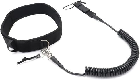 Surf Leash Quick Release Waist Belt for Paddle Boards, 10 ft Coiled Leash for SUP, Adjustable & Lightweight in Saudi Arabia