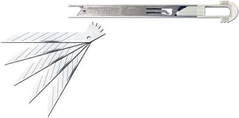 NT Cutter ABS Grip 30-Degree Multi-Blade Cartridge Knife (A-553P),Yellow in Kuwait