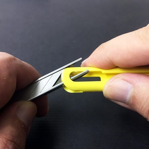 NT Cutter ABS Grip 30-Degree Multi-Blade Cartridge Knife (A-553P),Yellow in Kuwait
