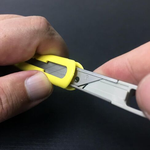 NT Cutter ABS Grip 30-Degree Multi-Blade Cartridge Knife (A-553P),Yellow in Kuwait