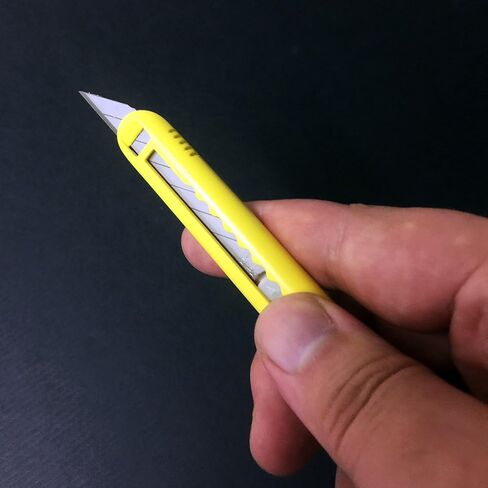 NT Cutter ABS Grip 30-Degree Multi-Blade Cartridge Knife (A-553P),Yellow in Kuwait