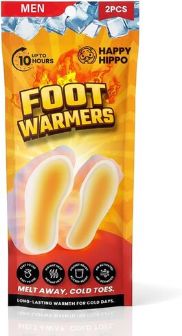Men's Foot Insole Warmers, Lasts 10hrs, Heats Fast, 2-3 Min Activation, Heated Feet Warmers, Camping, Hiking, Skating, Skiing, Hunting, Fishing; Blizzards, Cold Winter Nights in Kuwait