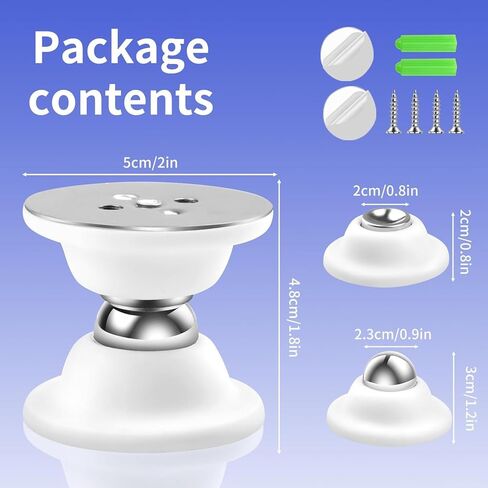 RV Magnetic Door Catch, Weather Proof Stainless Steel PVC Door Holder, Magnetic Catch with Strong Double Sided Tapes & Screws, Ideal for Trailer, Cabin Cover & Motorhome in Kuwait