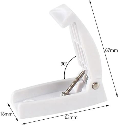 باب الصيد حامل مزلاج للمنزل المتنقل قافلة شاحنة فان Rv اكسسوارات مقطورة معدات التخييم الأبيض ABS السيارات التصميم 1 قطعة in Kuwait